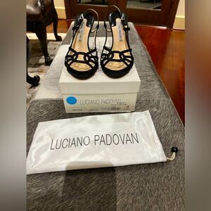 Luciano Padovan satin heels